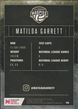 2018 Tap 'N' Play Suncorp Super Netball #48 Matilda Garrett Back